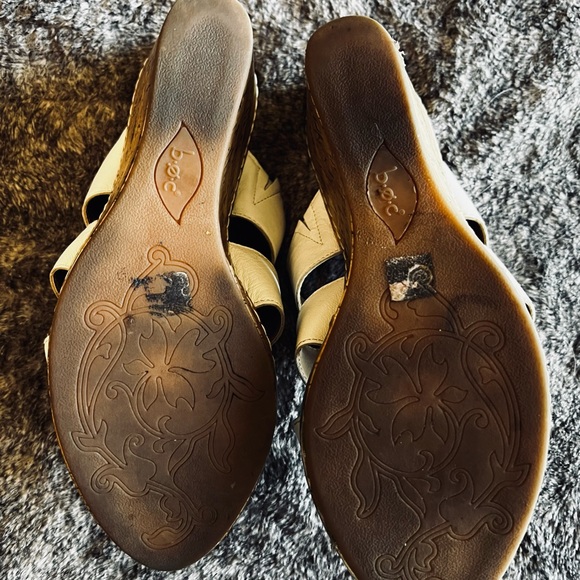 B O C Born Concept Sz 10 White Wedge - Picture 5 of 7